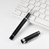 Luxury Black Metallic Fountain Pen Business Student School Practicing Calligraphy Ink Absorption Writing Father Men Gift