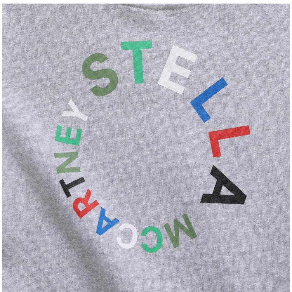Stella Mccartney Tt4r60 Z0453 905 Round Logo Kids Sweatshirt
