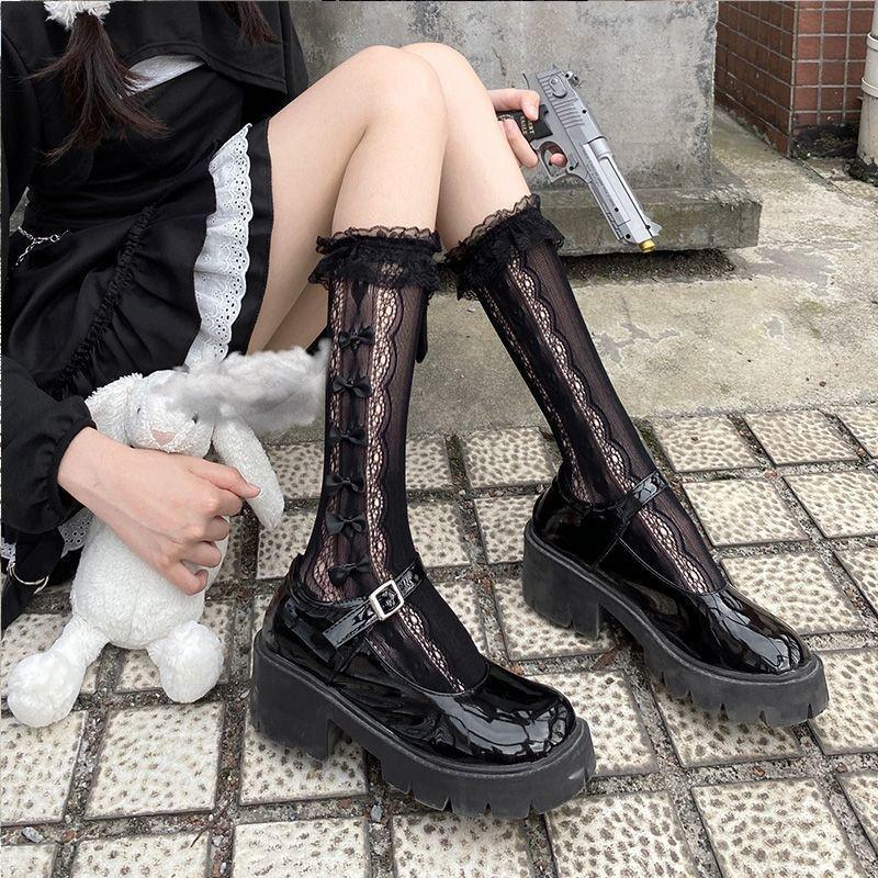 Lace Calf-Length Socks
