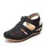 Large size cool slippers women's 20 new styles sandals round head hole sandals women