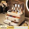 Compact Skincare Cosmetics Organizer: Handheld, Dustproof Drawer Rack for Desktop Storage