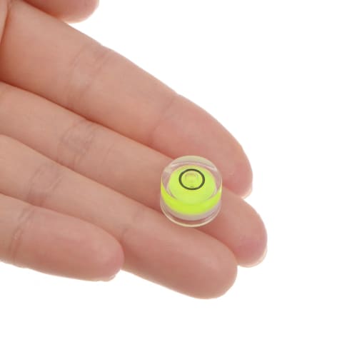 uxcell Round Bubble Level, 12x7.5mm, Mini Circular Bullseye Level for Camera Tripods, Telescopes, Workshops, Turntables, and Picture Frames, Green