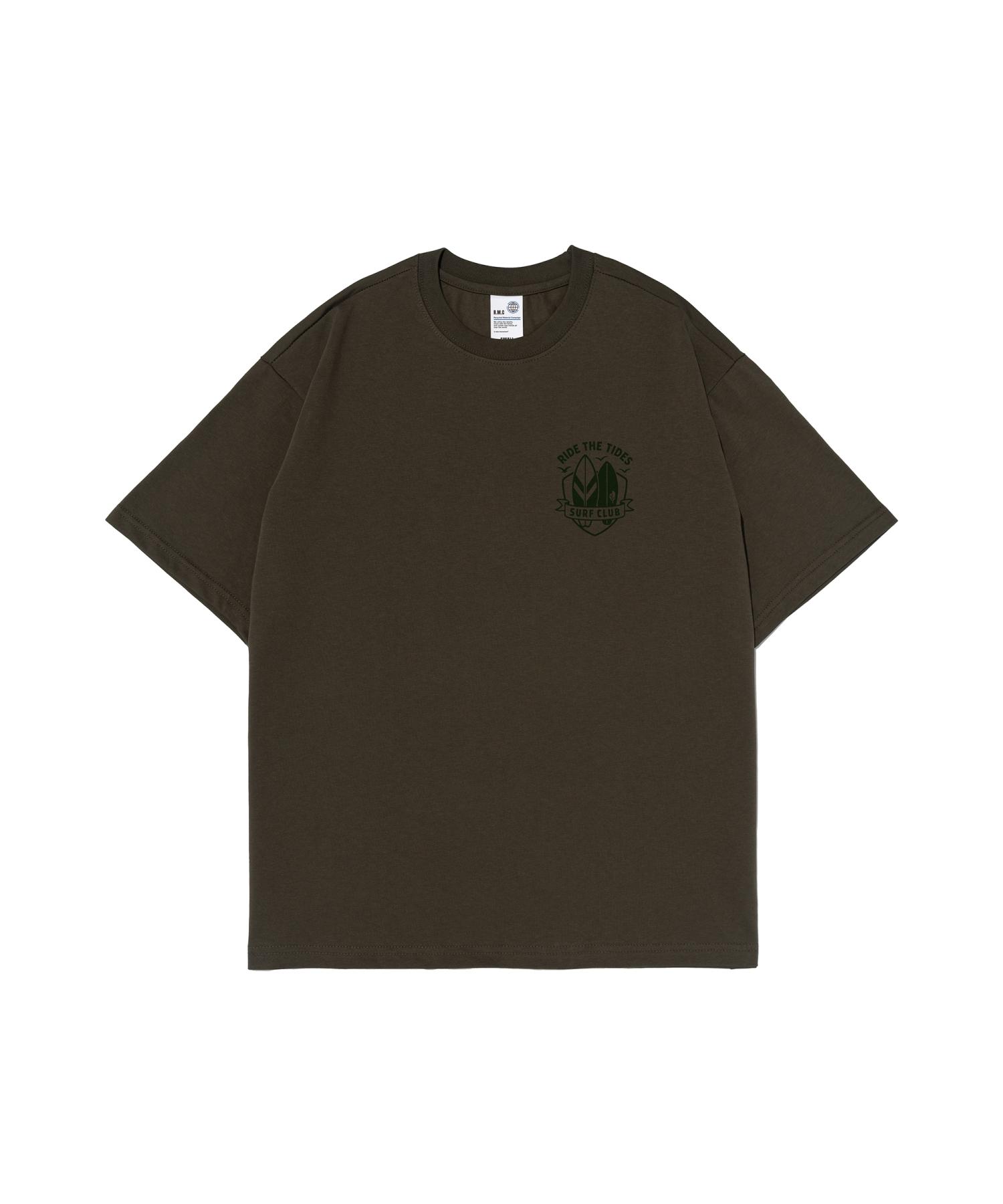 Black Briar Surf Club Logo T-Shirt (Khaki) Xl