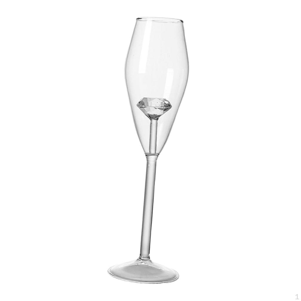 Diamond Wine Glass Set for Celebratory Occasions