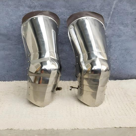 Medieval Knight Leg Armor 18 Gauge Steel Costume Protector LARP Cosplay Halloween Costume Best Gift