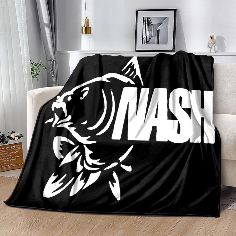1pc Blanket Nash Tackle1 Print Design, Lightweight Blanket for Sofa, Bed- Soft &Warm, Gift for All Seasons like Christmas, Halloween