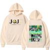 Anime JoJo Bizarre Adventure STEEL BALL RUN Gyro Zeppeli Hoodies Men's Clothing Fashion Hooded Sweatshirts Long Sleeve Pullover