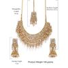 Tone Kundan & Pearls Bridal Choker Necklace Set For Women
