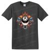 8 Ball Vintage Crown Wings Graphic T Shirt Cool Retro Design for Gamers Tee