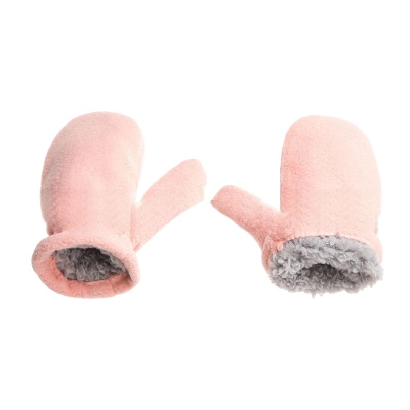 2-4Y Fleece Mitten Kids Winter Kids Mittens Plush Thick Warm Toddler Gloves Plush Gloves Mitts Kid Cycling Gloves