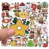 10/30/50pcs Funny Christmas Santa Claus Animal Stickers Cute Cartoon Decals DIY Laptop Water Bottle Phone Graffiti Sticker Pack