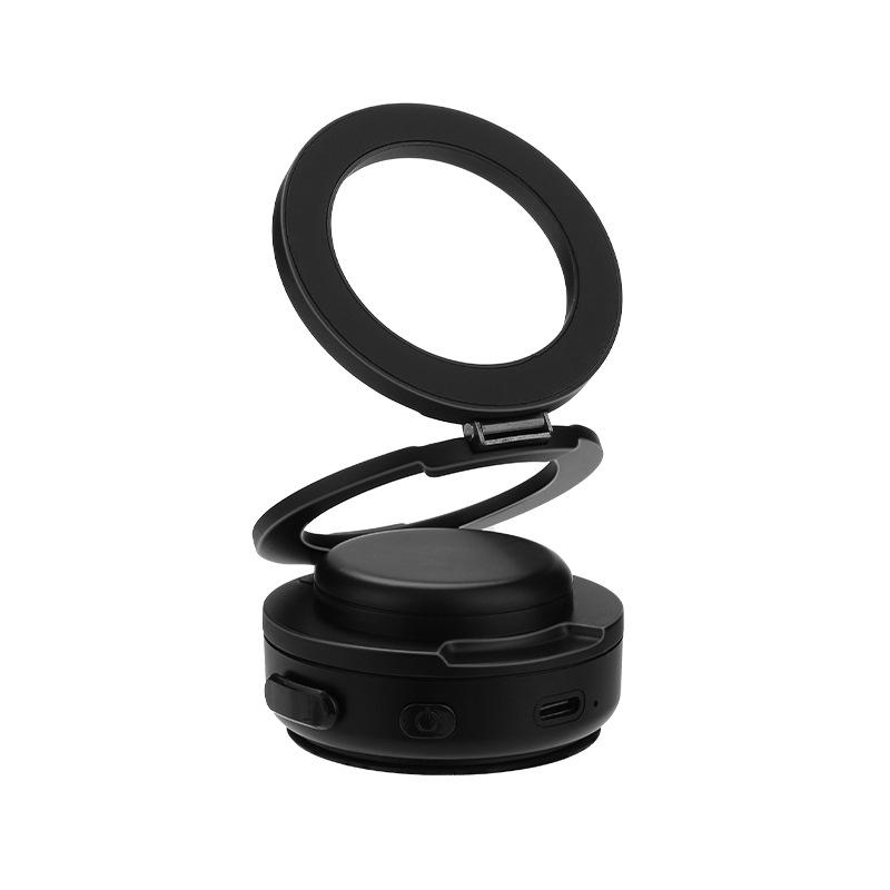 Black Technology Magnetic Car Phone Holder with Zinc Alloy Electric Suction Cup and Folding Navigation Function
