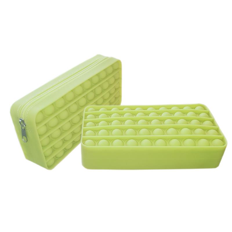 New Silicone Bubble Pencil Case Mouse Killer Pioneer Decompression Stationery Box Bag for School Season