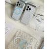 Rhinestone Polka Dot Magnetic Phone Holder for iPhone 17/16 Pro Max/15/14 Cases