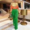 2025 New Solid Color Suit Pants Fashion High Waist Slim Micro-flare Pants Temperament Commuter Slim Elastic Wide-leg Pants
