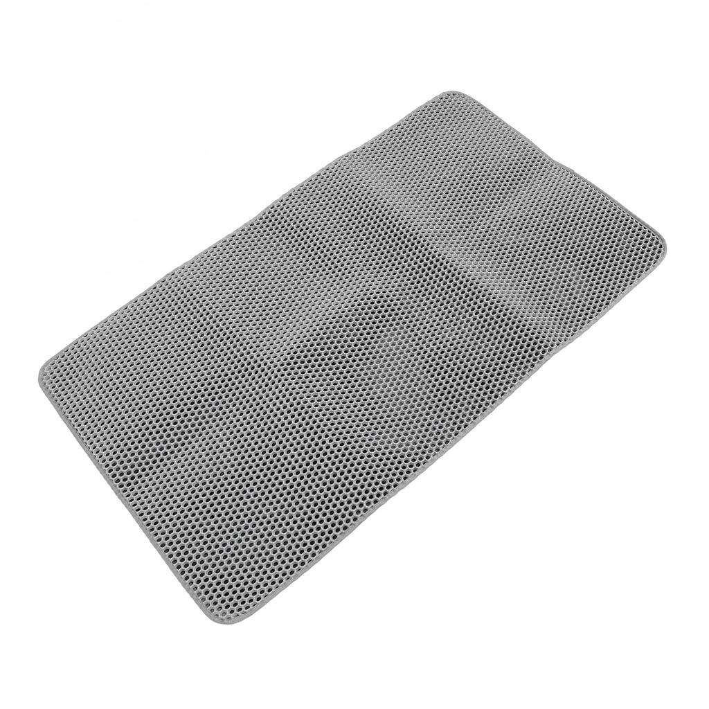 45.67 X 25.98in Cat Litter Mat EVA Anti Slip Water Resistant Easy To Clean Pet Litter Trapping Mat