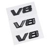 3D ABS Chrome Letters Car Fender Badge Sticker V12 V8 Emblem Logo For Mercedes Maybach S600 W222 S500 W140 CL600 M275 CLS63