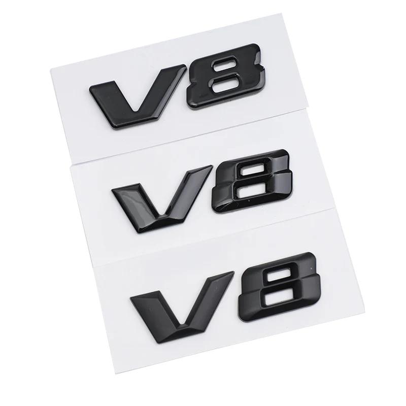 3D ABS Chrome Letters Car Fender Badge Sticker V12 V8 Emblem Logo For Mercedes Maybach S600 W222 S500 W140 CL600 M275 CLS63