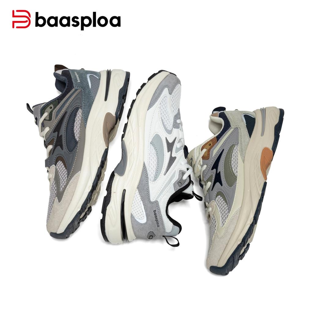 Baasploa Men's Casual Sports Shoes Non slip Comfortable Outdoor Wear resistant Walking Shoes Men's Four Seasons Men's Shoes Promotion