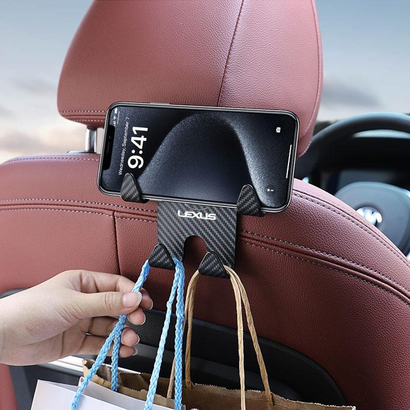 2 Stück Auto-Kopfstützenhaken Auto-Rücksitz-Organizer Zubehör Für Lexus IS250 Ct200h LS430 LX570 NX300h IS300h RX330 ES300h UX250h