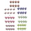 8X Artificial Flowers Plants Simulated Plastic Faux Bouquet Indoor Outdoor Decorative for Bride Table Window