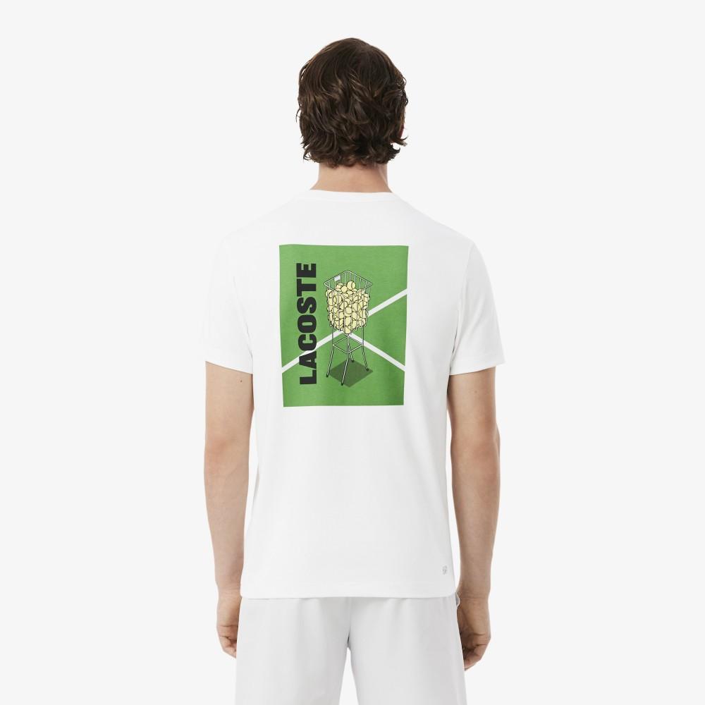 Lacoste Men's Tennis Heritage Graphic T-Shirt TH4762-56G001