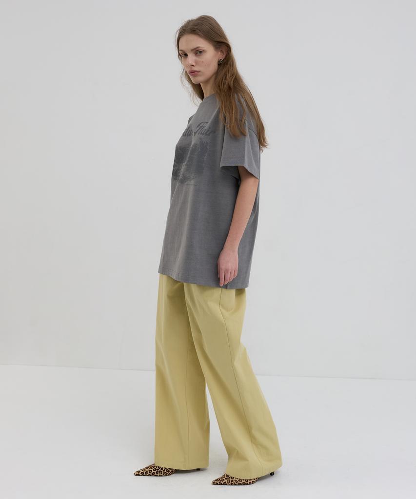 Obeodyupeulleeo Cotton Wide Pants_Butter