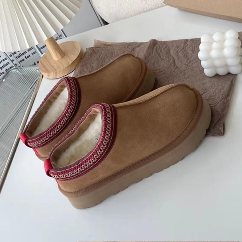 Tasman winter sneeuwschoenen dames designer luxe laarzen Tazz klassiek Ultra Mini platform pantoffels dames hoge hakken warme schoenen 36