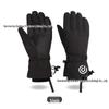 Unisex Winter Ski Gloves, Warm White Touchscreen Gloves for Cycling and Sports, Five-Finger Design