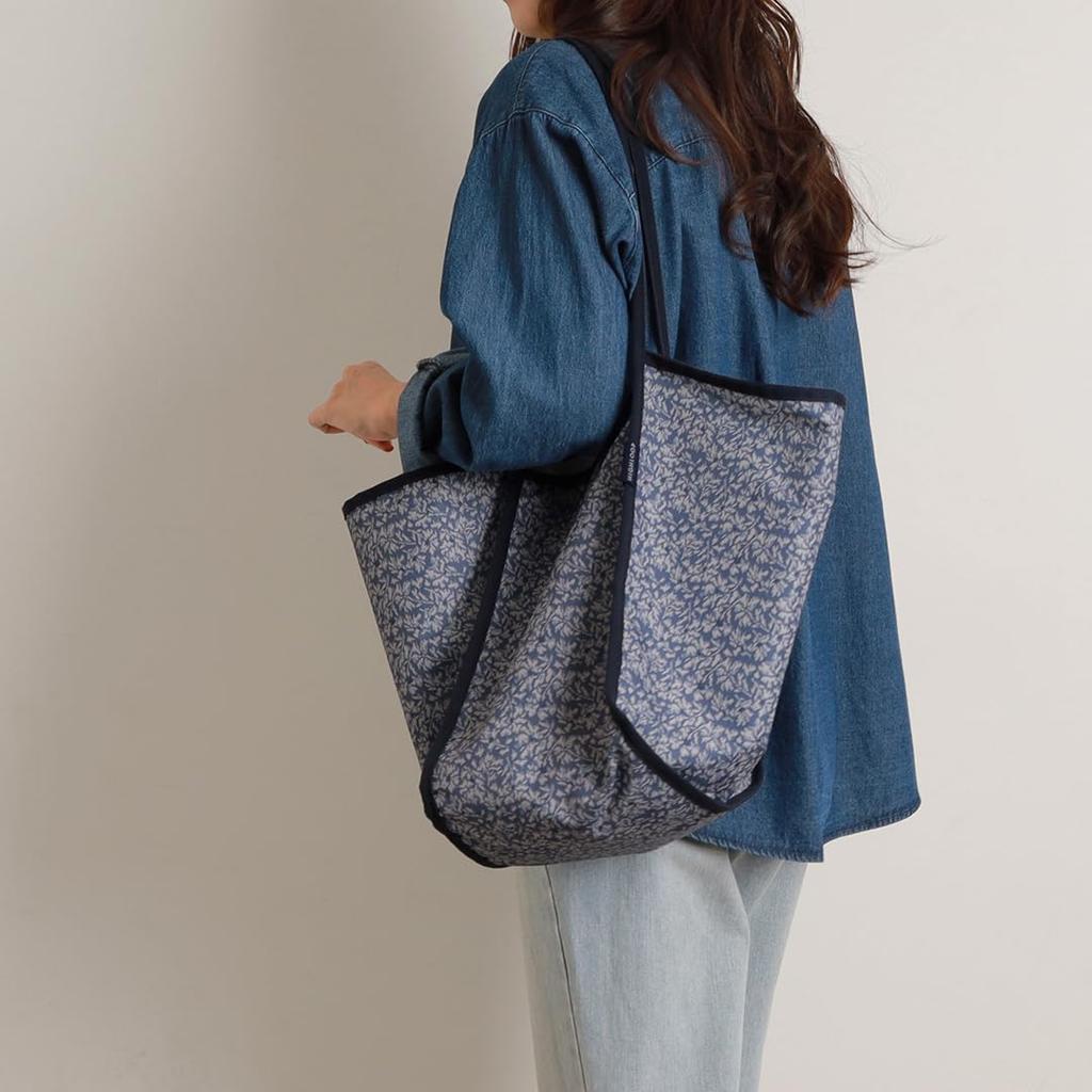 High Roof Shopper Bag Fabric Shopper Bag Pattern Bag Large Capacity Shopper Bag Travel Bag Lightweight Shoulder Bag Waterproof Inner Pocket Plenty of