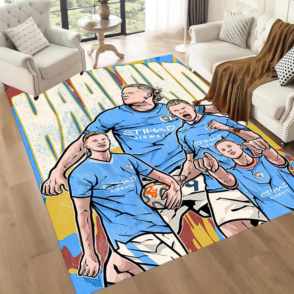 Blue Haaland Style Square rugs are a great choice for living rooms, bedrooms, home décor, and as gifts.