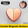 Curtain Magnetic Button Detachable Curtain Fix Fastener Clip Prevent Light Adjustment Window Screen Close Magnet Buckle