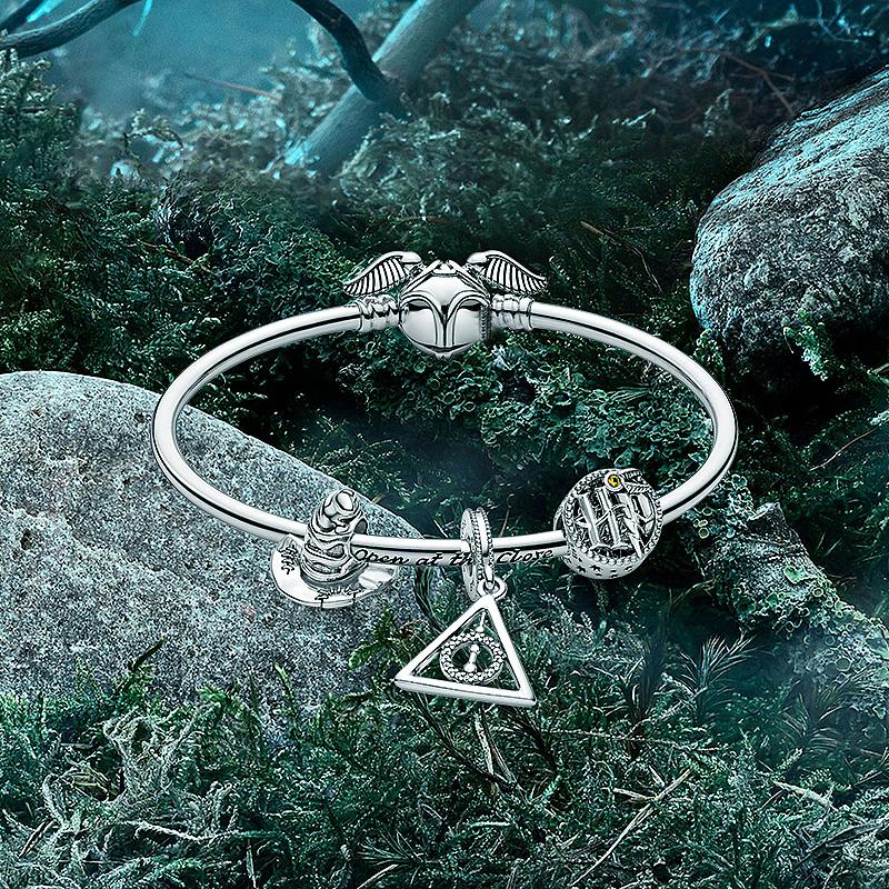 Korálky na náramek Harry Potter 925 stříbro Kreslený přívěsek Dárek pro originální náramek Série HRAČKY