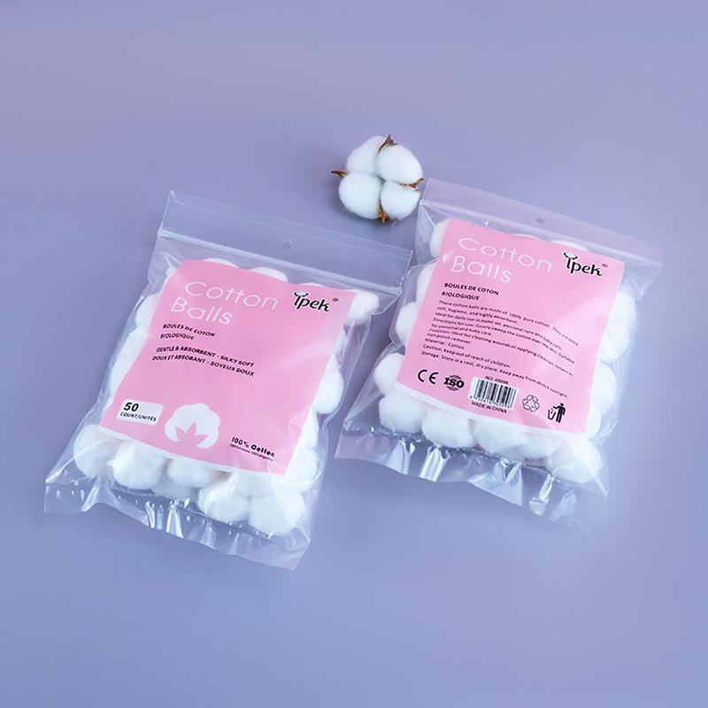 50/100/200 Pcs Nail Polish Remover Cotton Wool Balls Cleaning Tool Nail Art Cleaner Manicure Tools