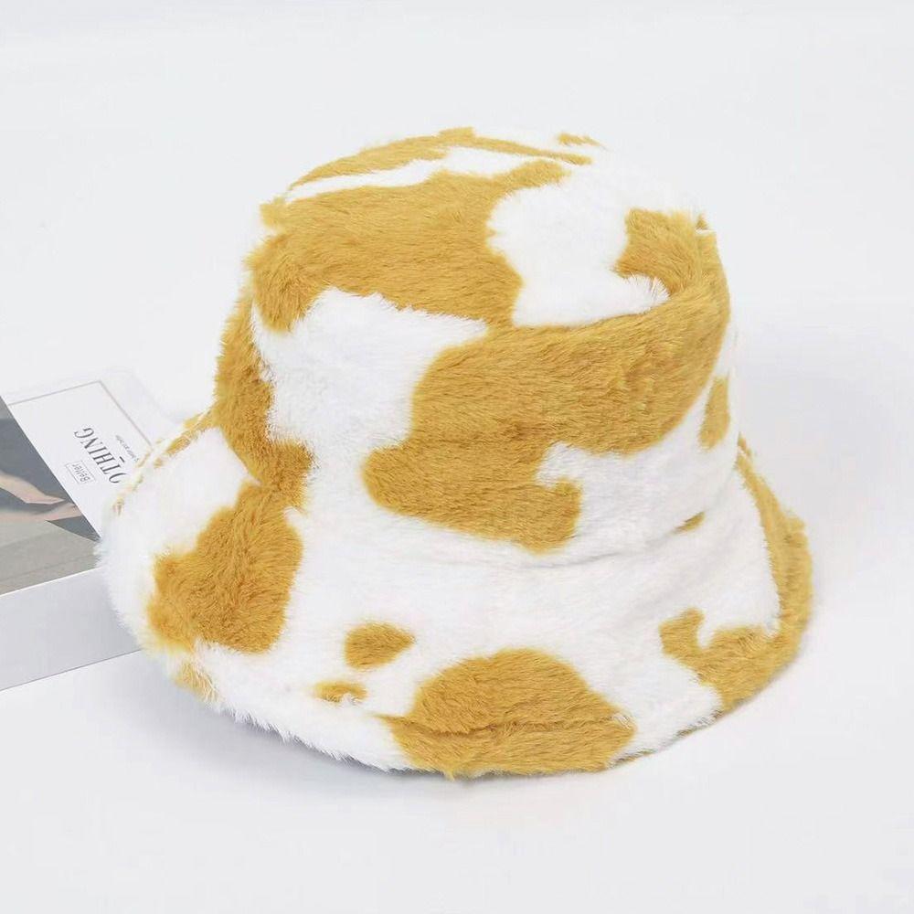 Soft Fisherman Cap Cow Stripe Panama Hat Outdoor Bucket Hat  Men Women