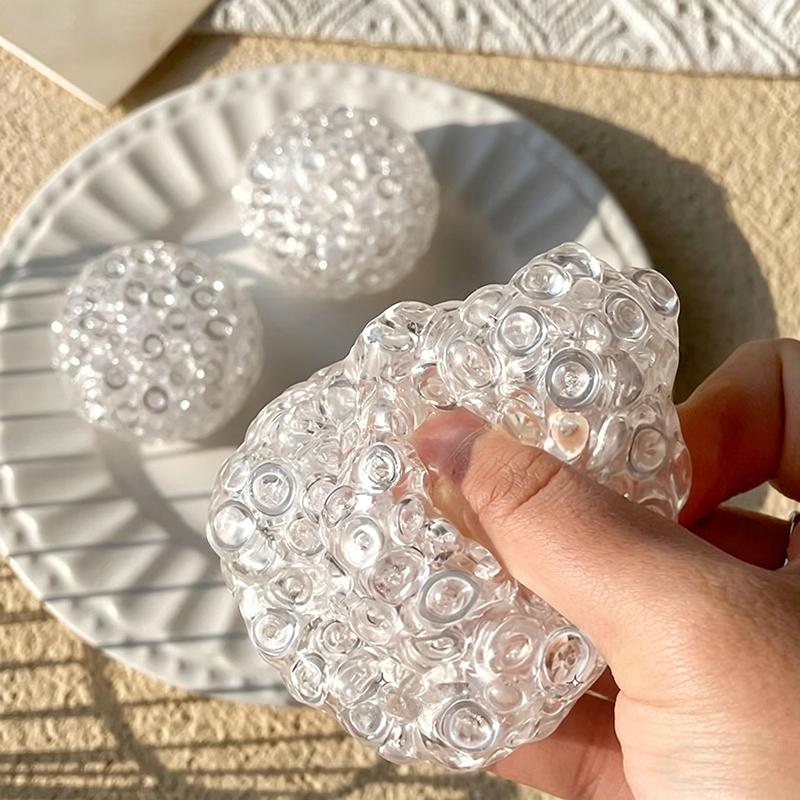 Soft Squishy Balls Ice Beads Squeeze Toy Super Mochi Fidget Toys Slow Rebound Toy for Friend Anxiety Relaxation Squeeze Gift