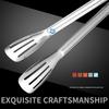 Stainless Steel Serving Tongs Heat Resistant Kitchen Tongs Non-Slip Food-Grade U-Shape Cooking Tongs for BBQ Buffet Bread Frying