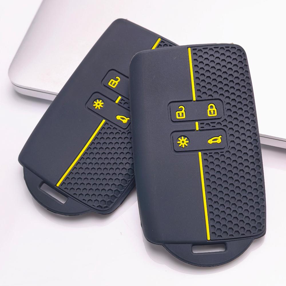 Schlüsseltasche Abdeckung für Renault Koleos Kadjar Megane Talisman Espace Captur Clio Scenic Kratzfeste Oberfläche Stoßfeste Struktur Weiche Grifftextur