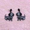 1 par Halloween øredobber Spooky Chic Bat Cat Skull Lett Trendy Personlighet Morsomme Komfortable øredobber