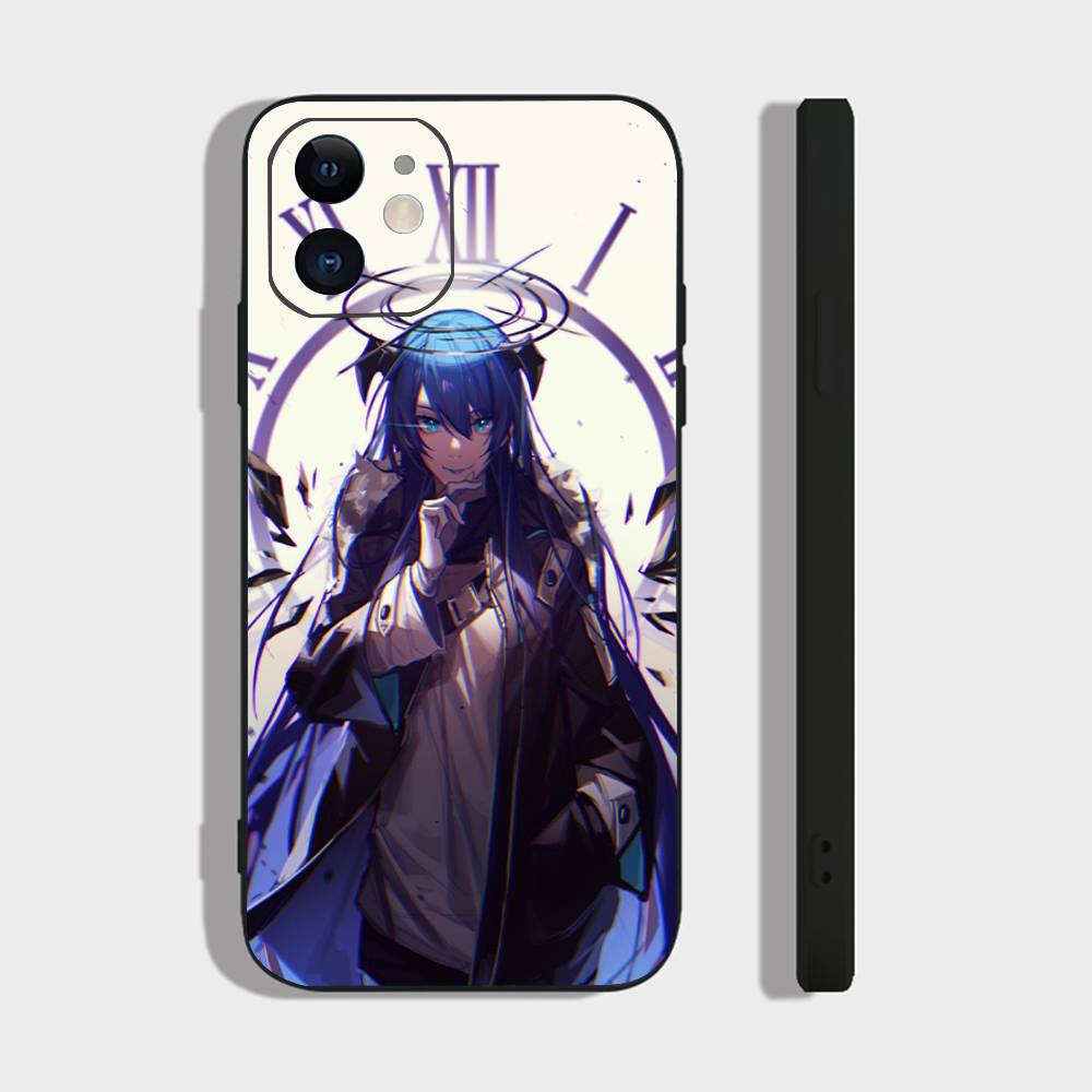 Mostima Animated Game A-Arknights Phone Case For IPhone 17 Air 16 15 14 13 Pro Max 11 12 Black Silicone Cover