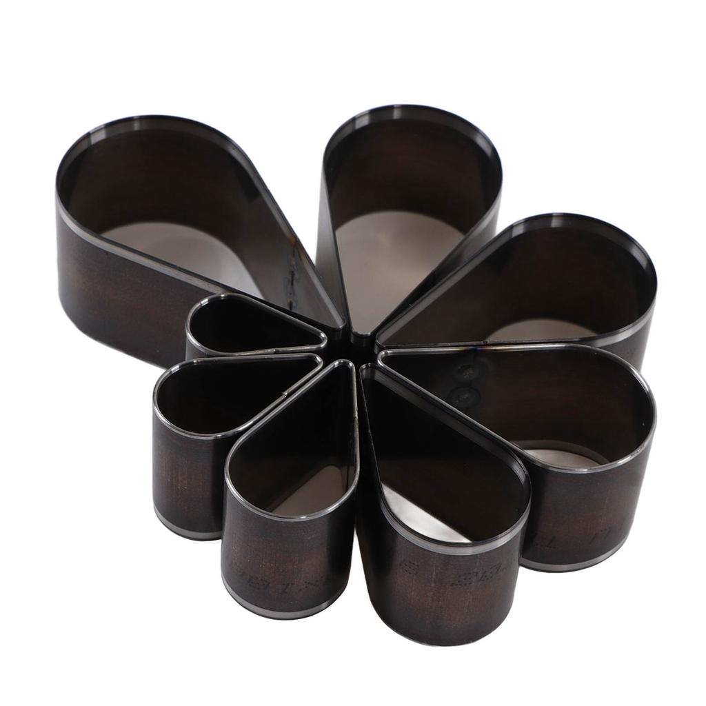 8Pcs Leather Cutting Die Set Teardrop Manual Punching Molds DIY Craft Tools Alloy Steel