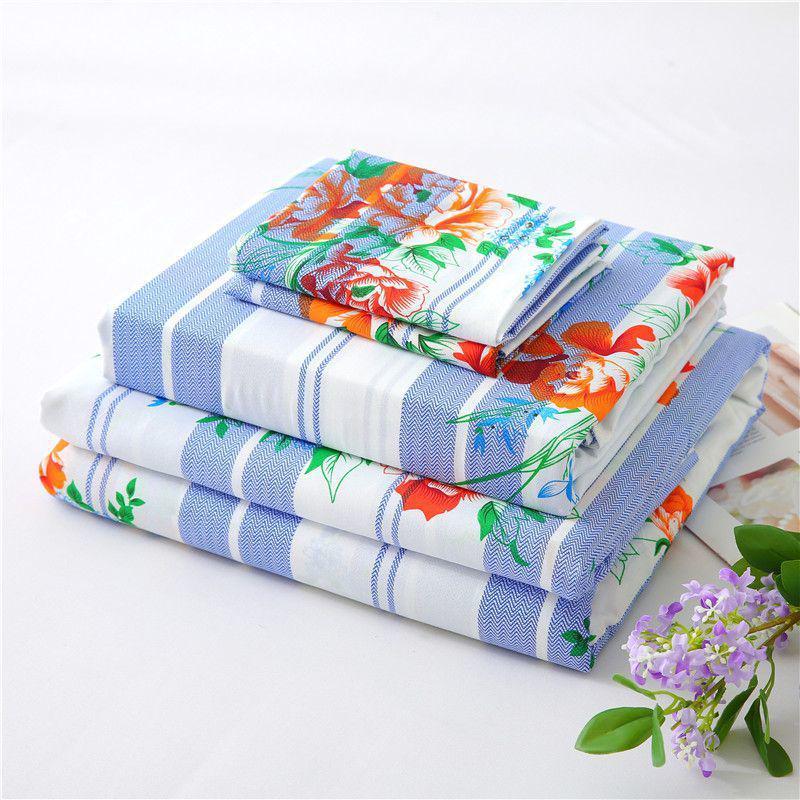 Shanghai Style Vintage Double/Single Thickened Duvet Cover & Bed Sheet, Student Dorm Print, Clearance