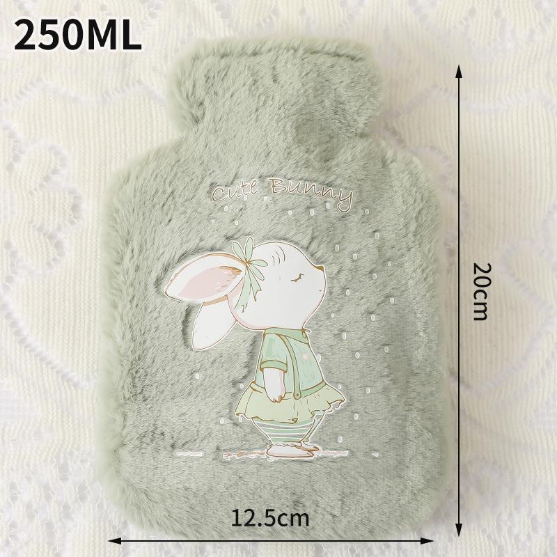 Cartoon Hot Water Bag with Cloth Cover Kawaii Plush Warm Bag Plush Hot Water Bottle Portable Hand Warmer Home School Supplies