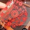 Xianci Double-Sided Transparent Frame: A4 Paper-Cut Calligraphy Fu Character Display Stand