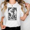 Bookish Tarot Halloween Skeleton Reader TShirt Unisex Clothing Classic Terror Sun And Moon Tarot Unisex Cotton Crewneck Tops