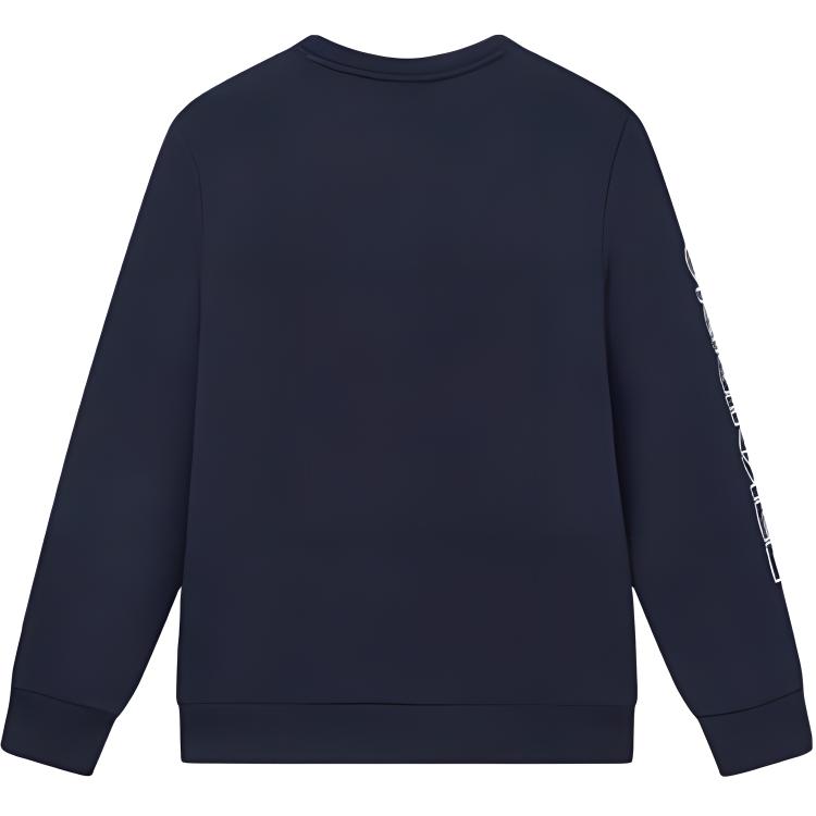 Fila Fashionable Simple Round Neck Long Sleeve Sweater Men Sweater Legendary-Blue F51M349213ANV