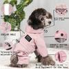Dog Raincoat Waterproof Dog Rain Jacket with Reflective Strap and Leash Hole Rainy Day Pet Clothes Windproof Puppy Cat Rain Coat