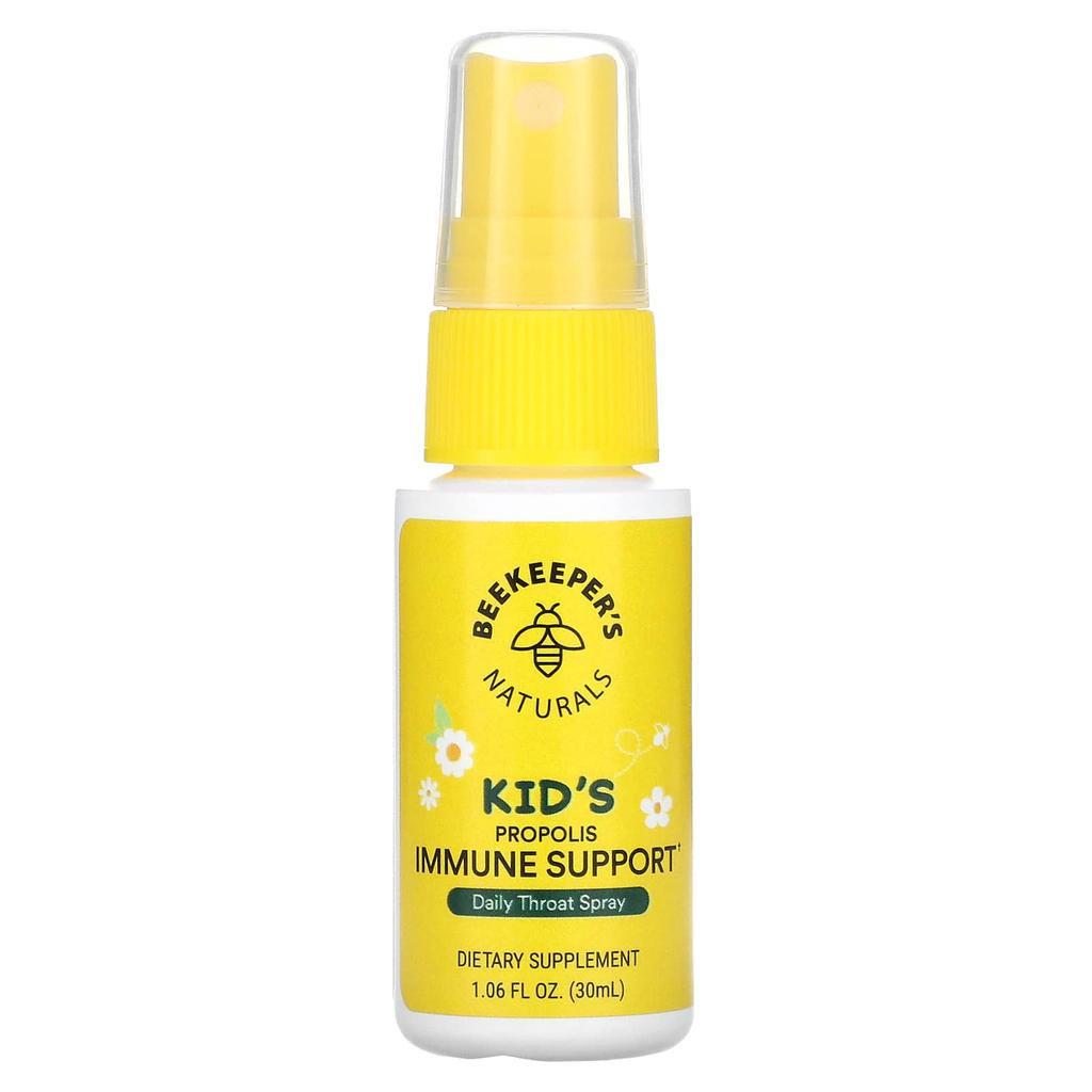 Beekeeper's Naturals Kinder, Propolis Immununterstützung, Tägliches Rachenspray, 30 ml (1.06 fl oz)