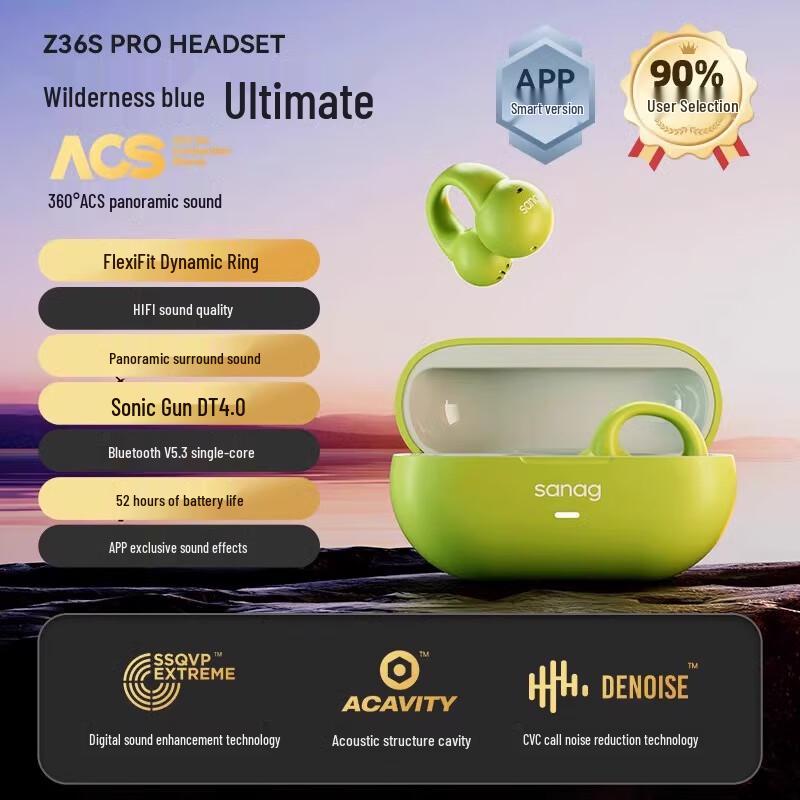 Saina Z36SPRO Ear-Clip True Wireless Sports Bluetooth Headset