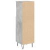 Vidaxl Bathroom Cabinet, Concrete Grey, 30X30X100 Cm